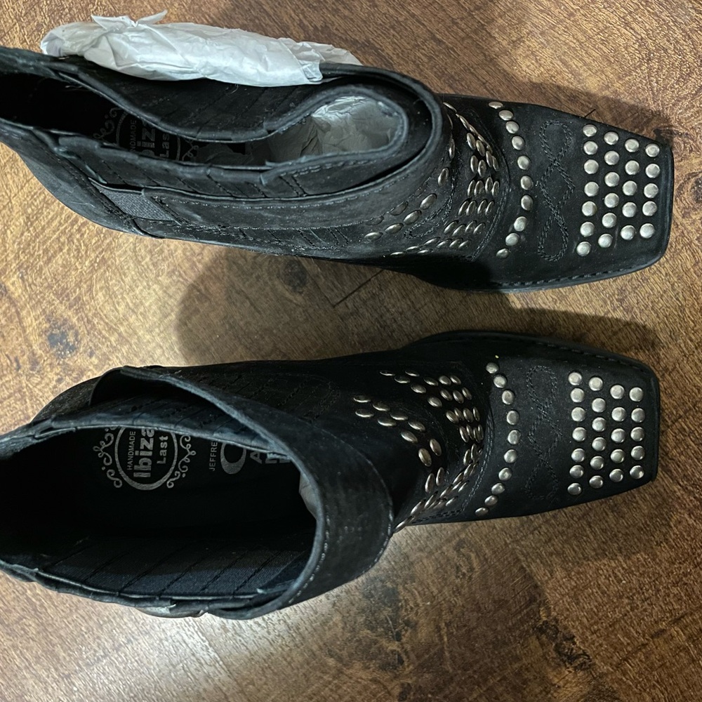 Black Studded Women's Boots